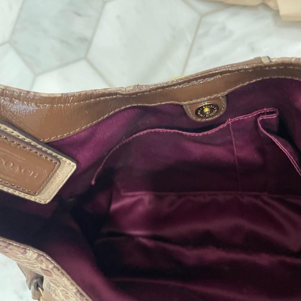 Coach Brown Python Print Women's Bag - image 3